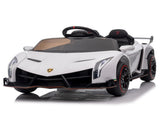 Lamborghini Poison Small Dual Drive 12V 4.5AH with 2.4G Remote Control Sports Car Electric Car White 34678486