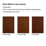 Corner Curio Cabinet with 5 Shelves and Lighting System, Walnut W1693P183978