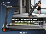 Treadmills for Home, 3.5HP Quiet Folding Treadmill with Heart Rate Sensor, Dual Cushion System, 92731526