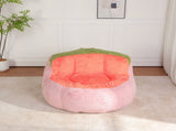 Oversized Bean Bag Chairs,Multicolor Faux Fur Couch Filled with Shredded Sponge,Large Lounger Sofa 66056634