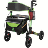Rollator Walker for Seniors, Lightweight Foldable All Terrain Rolling Walker with seat, Aluminum T3815P363146