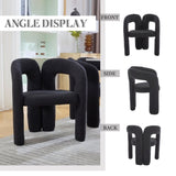 COOLMORE Contemporary Designed Velvet Fabric Upholstered Accent/Dining Chair /Barrel Side Chairs W395P224763