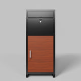 Outdoor Parcel Drop Box ,Courier Locker with Combination Lock,Floor Standing Parcel Locker Size W396P278340