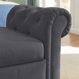 Multifunctional Storage Rectangular Sofa Stool- Gray 18195898