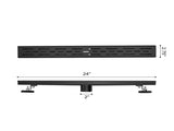 24 Inch Linear Shower Drain with Removable Brick Patterned Grate Cover, 304 Stainless Steel Shower W2287P396379