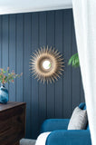 28.3" in Retro Design Gold Sunburst Metal Wall Mirror Decorative Mirror for a Bedroom, Dressing W2078124328