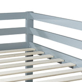 Solid Wooden , Solid Rubber Wooden Twin over Twin Loft Bed with Ladder ,Upper and Bottom Bed W504P191644