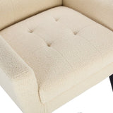 Modern Soft Teddy Material Ergonomics Accent Chair Living Room Chair Bedroom Chair Home Chair With W676P172468