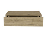 Floating Nightstand 5"H, Modern Wall-Mounted Bedside Shelf with Drawer, Macadamia B097P167435