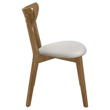 Tan and Chestnut Curved Backs Dining Chair B062P153700