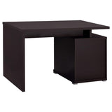 Cappuccino 2-Drawer Reversible Office Desk B062P153862