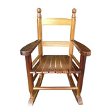 ZUN Children's rocking oak chair- Indoor or Outdoor -Suitable for kids-Durable 88851000