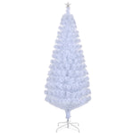 ZUN 7 FT Pre-lit Christmas Tree, Artificial Fiber Optic Christmas Tree with Lighted Top Star and 280 10439444