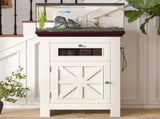 10-15 Gallon Fish Tank Stand, Aquarium Stand Power Outlets, 198LBS Capacity, Fish Tank Table 66403437