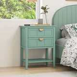 ZUN 2 Drawer Side Table, American Style, End Table, Suitable for Bedroom, Living Room, Study W688P167923