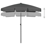 ZUN Outdoor beach umbrella 72275803