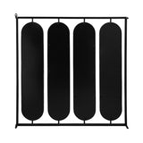 36" x 36" Large Four Oval Wall Mirror with Black Square Frame, Home Decor for Living Room, Bedroom, W2078124365