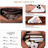 Backpack Purse for Womens, Waterproof PU Leather Backpacks Handbags, Ladies Casual Shoulder Bags 72104420