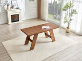 7131.5inches Walnut Wood Grain MDF Splicing Rectangular Dining Table.Double-panel outward-sloping W1151P434798