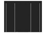 69" Portable Clothes Closet Non-Woven Fabric Wardrobe Double Rod Storage Organizer Black 23382400