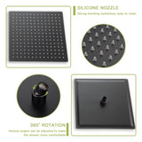 Shower System with Waterfall Tub Spout,12 Inch Ceiling Mount Square Shower System with Rough-in W124381951