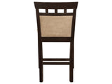 Beige and Cappuccino Upholstered Counter Height Stools B062P145642