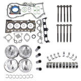 Engine Pistons Head Gaskets Bearing Kit Replacement for Audi Volkswagen Jetta 1.4 TSI EA111 90030731