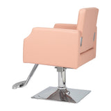 ZUN PVC leather aluminum alloy foot pedal rivet type square chassis high oil pump barber chair 150kg 96072423