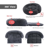 ZUN Dog Bed Large Sized Dog, Fluffy Dog Bed Couch Cover, Calming Large Dog Bed, Washable Dog Mat for 71402398