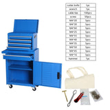 Tool Chest, 5-Drawer Rolling Tool Storage Cabinet with Detachable Top Tool Box, Liner, Universal W2660P287609