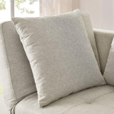 Convertible Sleeper Sofa Chair Adjustable Backrest Recliner with Pullout Sofa Bed with Wheels, W1413P227519