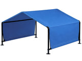 4*4*3.3FT Black Iron Pipe PVC Coated Polyester Waterproof and UV-resistant Blue Pet Tent. 32353754