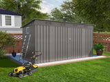 4 x 9 FT Outdoor Storage Shed, Metal Garden Shed Tool House with Sloping Roof,6 vents and 2 Swing W3213P317947