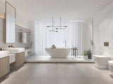 67" Freestanding Solid Surface Bathtub, Luxury Engineered Stone Resin Freestanding Soaking Bathtub W1573P175001