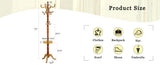 Crabapple Colored Solid Wood Hanger, Modern And Simple Coat And Hat Rack, Resin Stainless Steel W1151P276818