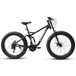 ZUN A26309 26 inch Mountain Bike,Full-Suspension 21 Speeds Drivetrain with Disc-Brake MTB Bicycle, 26*4" W1856P153474