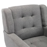 Modern Soft Linen Material Ergonomics Accent Chair Living Room Chair Bedroom Chair Home Chair With W67634084