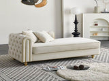66.9''W Velvet Chaise Lounge,Luxury Modern Chaise Furniture,Tufted Back with 2pcs toss pillows for W579P224630