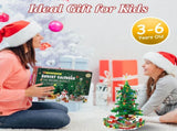 Christmas Tree Building Toy - 701 Pcs with 24-Day Countdown Calendar, 30 LED Warm Lights 52611738
