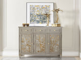 Dauphin Handpainted Entryway Storage Cabinet, Grey Cashmere Wood B2719P238531
