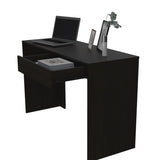 ZUN Acre Writing Computer Desk, One Drawer -Black B20091886