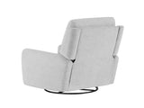 Dublin 30" Swivel Power Recliner Arm Chair Heathered Light Gray Polyester B2719P328581