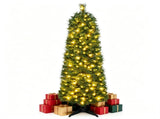 7FT Narrow Pencil Artificial Christmas Tree , Pre-Lit Warm White LEDs, Flame-Retardant PVC, Easy 83805445
