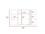 Roseburg 6-Shelf Medicine Cabinet with Mirorr White B06280464