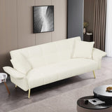 ZUN 70.1 "futon sofa bed, convertible double sofa bed with folding armrests for living rooms and small W2290P147463