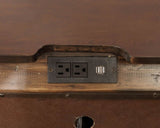 3 Drawers Nightstand with USB and Power Outlet, Brown Cherry B016P355925