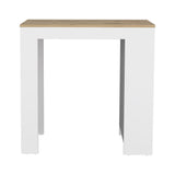 Harlan Kitchen Island, Counter Height Table Top with 3-Side Shelf B128P148714