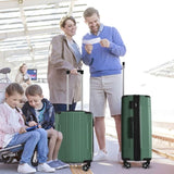 Luggage Sets 3 Piece, Hard shell ABS Lightweight Durable Suitcases with Double Spinner Wheels N730P244921F