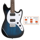 Full Size 6 String H-H Pickups GMF Electric Guitar with Bag Strap Connector 93135575