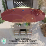Outdoor beach umbrella/Double-Sided Sun Umbrella 42494965